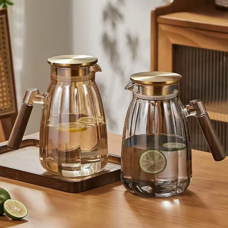 अखरोट ह्यान्डल कद्दू पानी जग